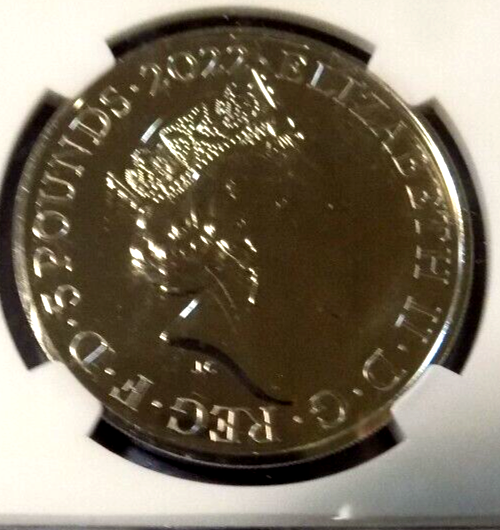 NGC 2022 GREAT BRITAIN 5PD QUEEN'S REIGN THE COMMONWEALTH MS69DPL