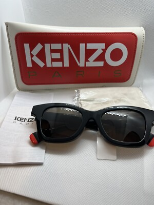 KENZO Paris AKA Cat Eye Sunglasses 50 - 19 - 145 Black MSRP $200