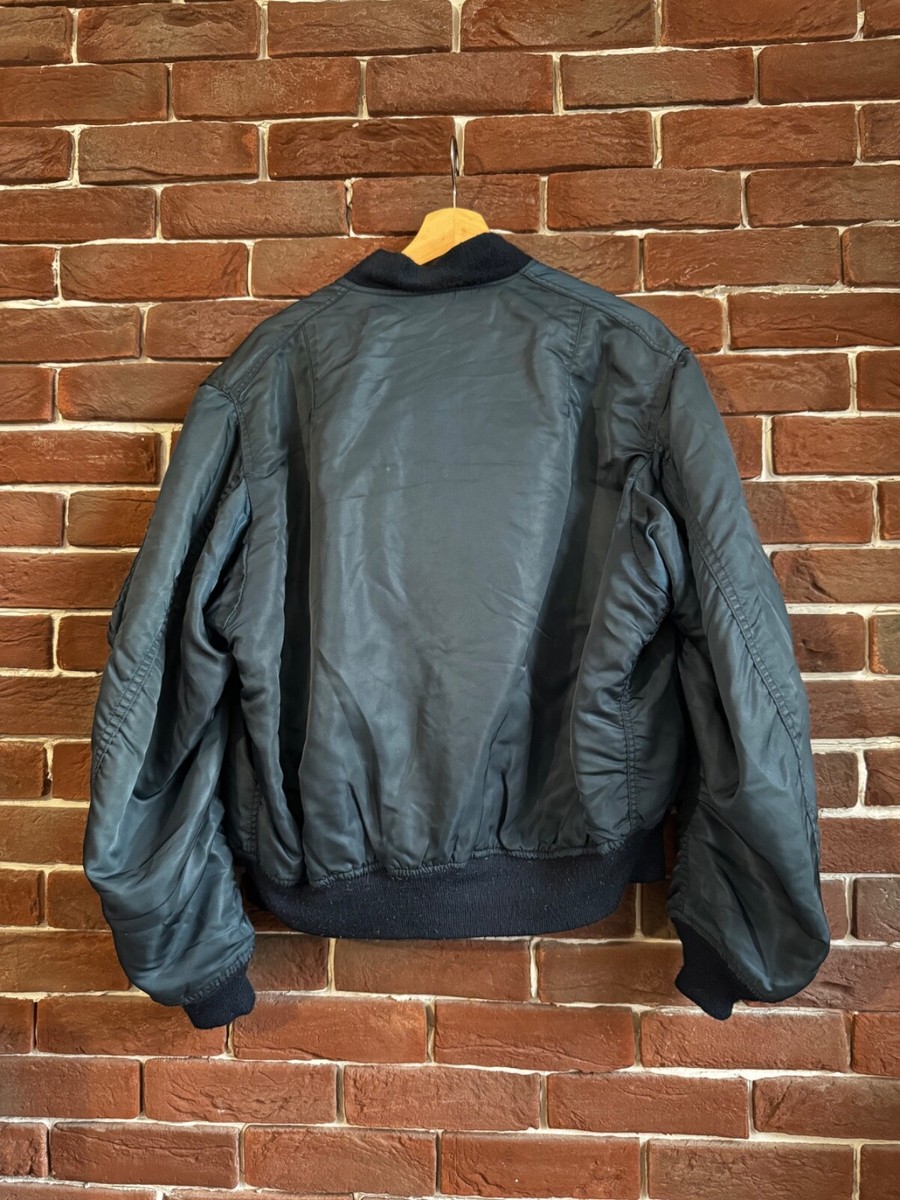 90s Alpha Industries Ma1 Flyer Vintage Nylon Bomber Jacket XL | eBay
