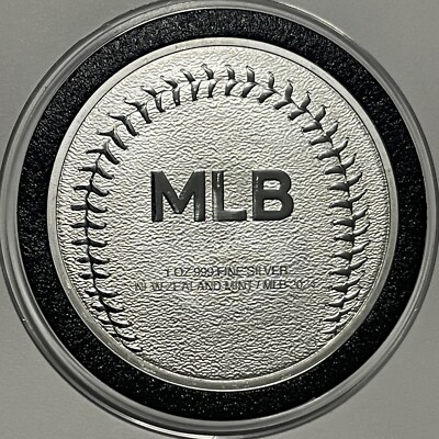 Major League Baseball MLB Collector Coin 1 Troy Oz .999 Fine
