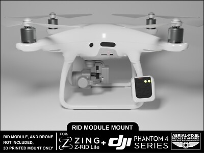 DJI Phantom 4 Series Zing Z-RID Lite Mount for Remote ID (Module