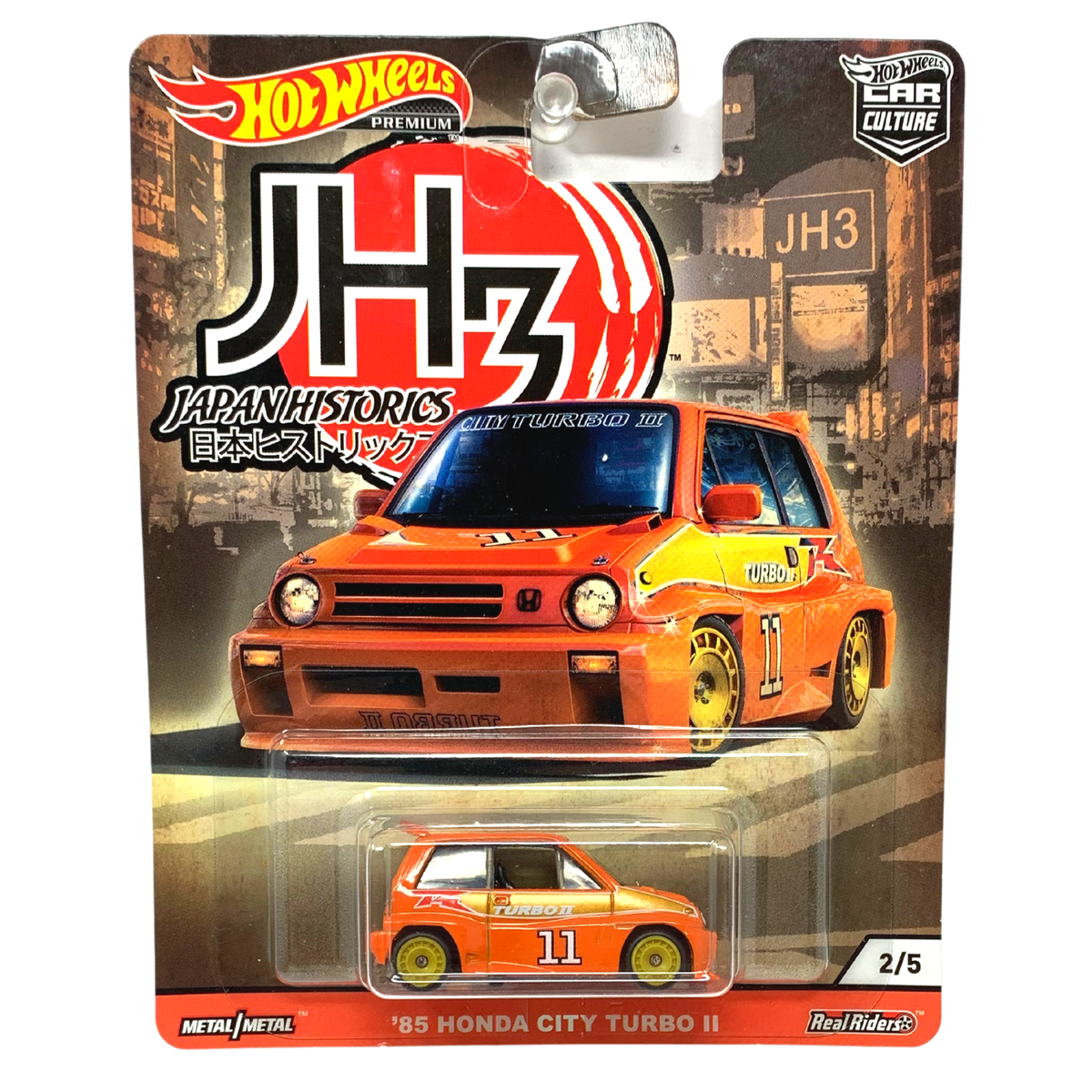 Hot Wheels Premium Car Culture Japan Historics Honda City Turbo II