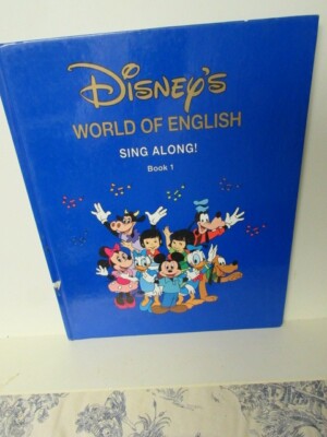 Vtg. Disney's World of English Sing Along Book 1 Song Book | eBay
