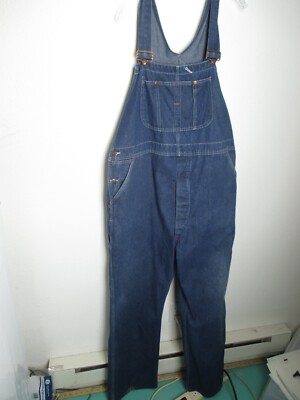 Vintage Big Mac JC Penneys Square Bak Denim Overalls USA Union