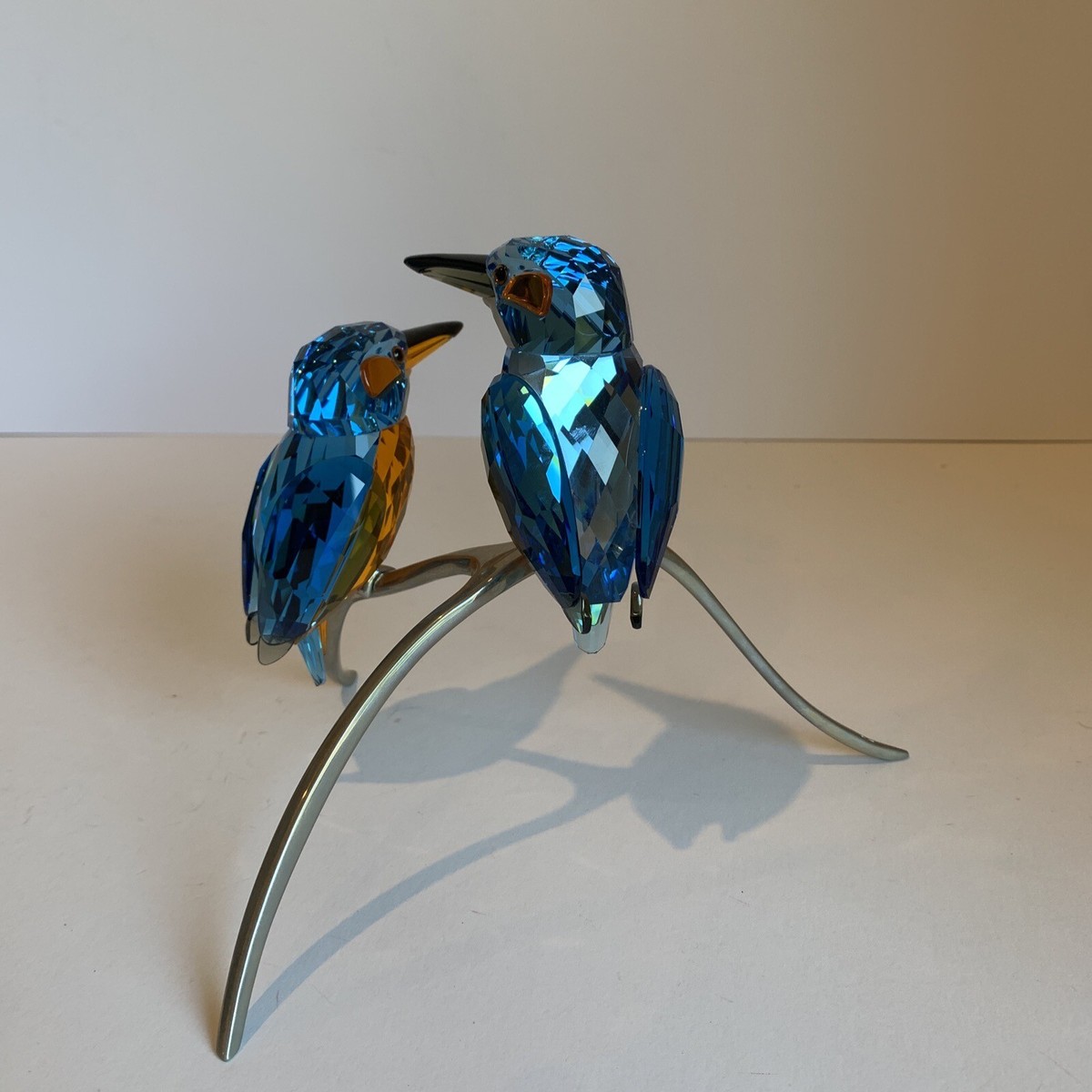 Swarovski Crystal Figurine - Paradise Birds, Kingfishers Blue