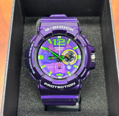 CASIO G-SHOCK GAC-110-6AJF Purple Resin Quartz Analog Chronograph