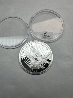 2020 Cook Islands $2 American Double Eagle 1/2 oz .999 Fine Silver