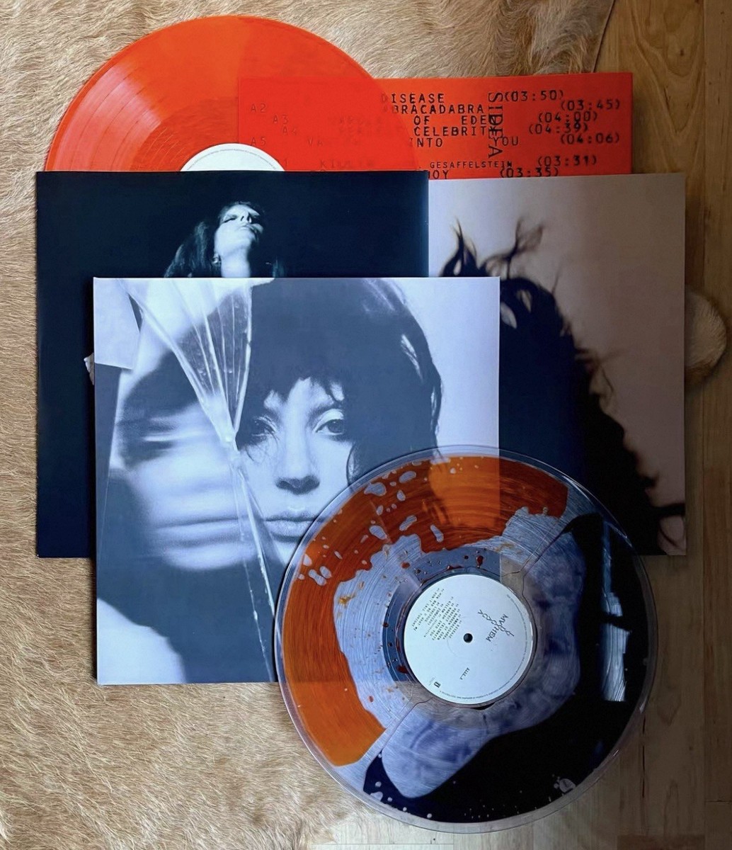 Lady Gaga Mayhem x Bad World Split Liquid Filled Vinyl LP Blood