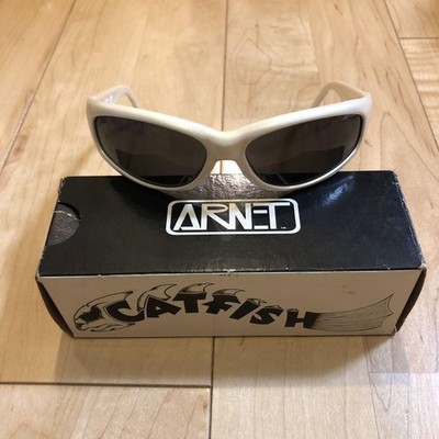 Arnette Catfish Sunglasses White Rare 90s | eBay