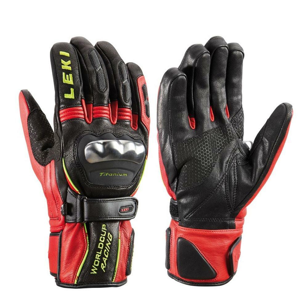 Leki World Cup Racing Titanium S Gloves Black/Red/Yellow | eBay