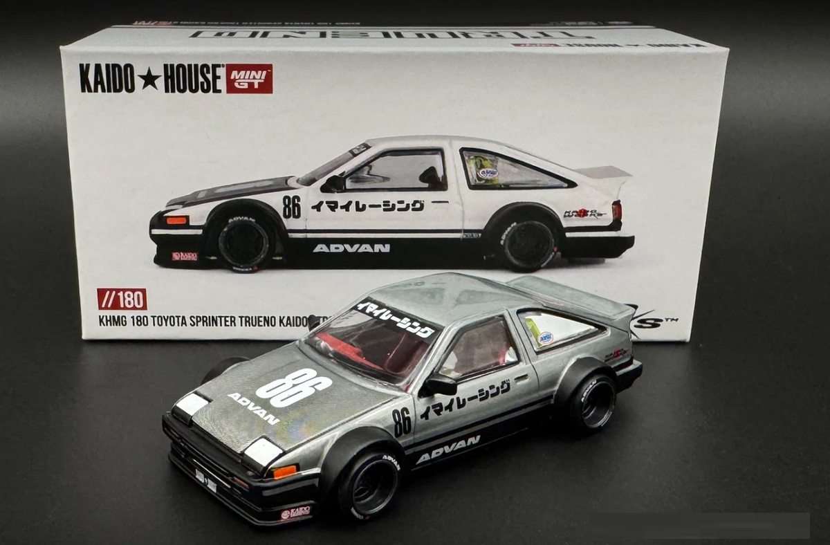 Chase! Kaido House x Mini GT Toyota AE86 Sprinter Trueno Kaido