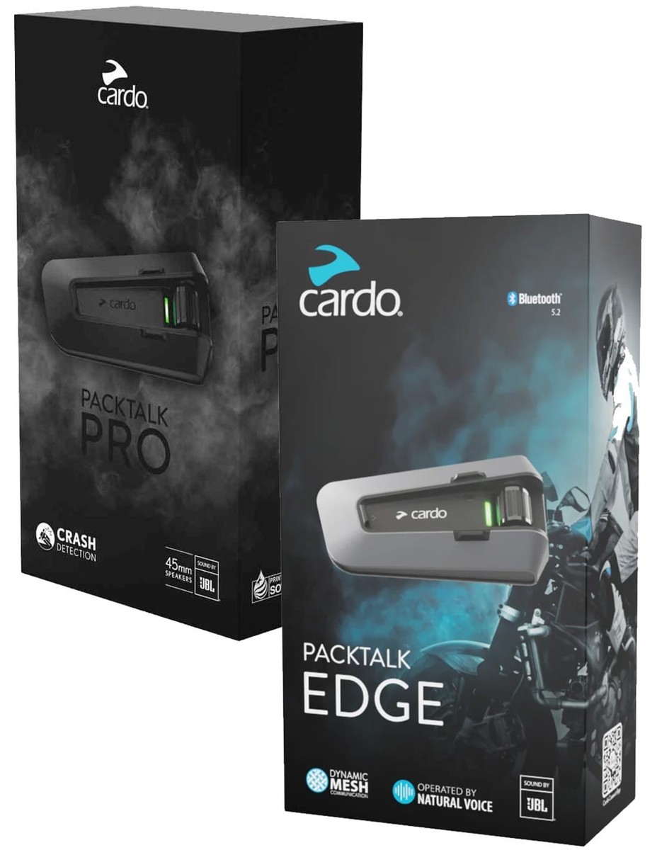 Cardo Packtalk PRO/EDGE Duo BUNDLE bluetooth motorcycle intercom