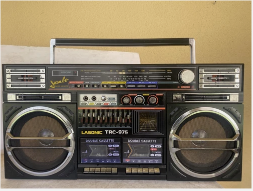 ☆ラジカセ☆LASONIC☆TRC975☆昭和レトロ☆昭和家電☆ Lasonic TRC