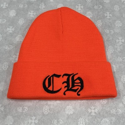 Chrome Hearts CH Logo Beanie ' Orange Black ' | BRAND NEW! | eBay