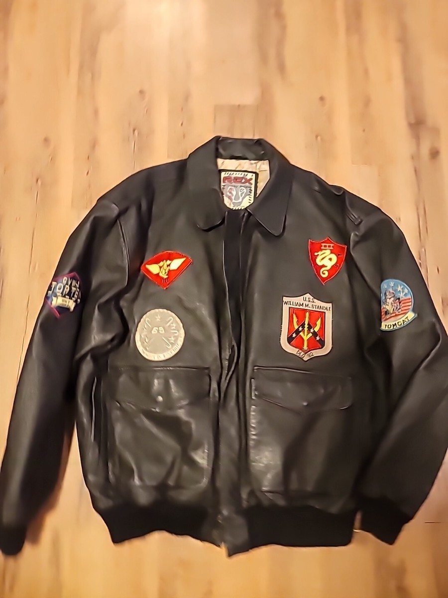 Vintage Avirex (Top Gun) Type G-1 Brown Leather Flight Bomber