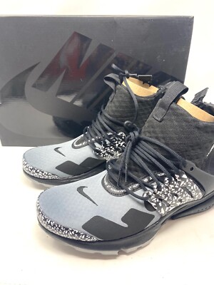 Mens Nike X Acronym Air Presto Mid Cool Grey Black White Sneakers