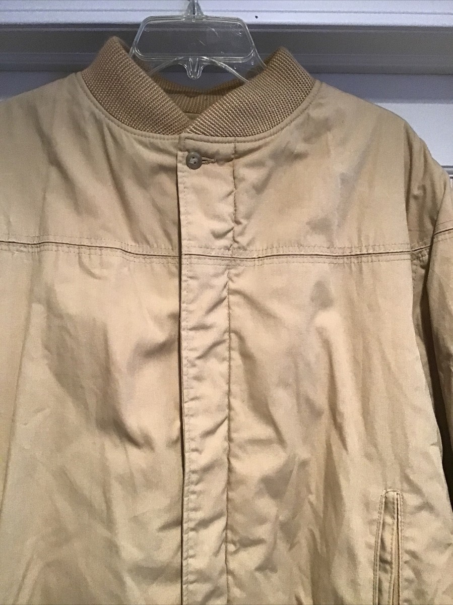 Vtg Original Varsity by Catalina Men's sz 44 L Beige Quilted