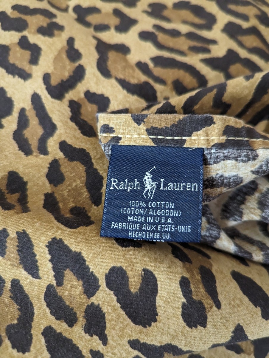 Ralph Lauren ヒョウ柄 ツインフラットシート