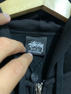 Stussy Block Sport Zip Hoodie - Large Original | eBay