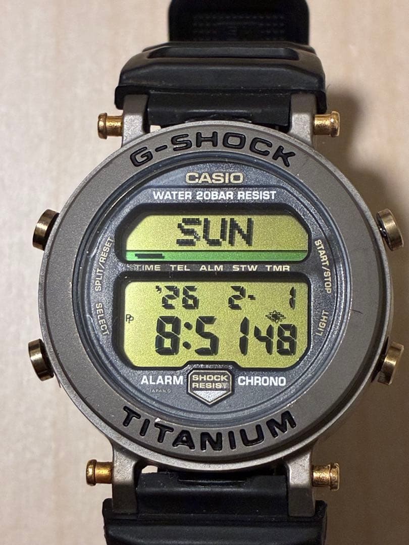 RARE Vintage Casio Digital Watch G-shock Mrg-1 1556 Titanium 200m
