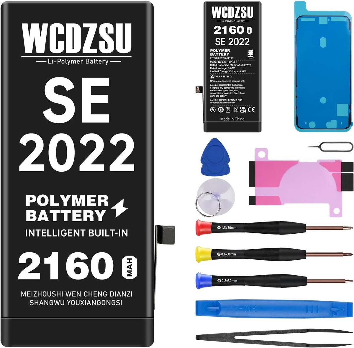 Battery Replacement for iPhone SE 3rd Generation 2160mAh High