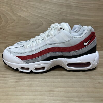 Nike Air Max 95 Essential Size 7 Mens White Red Black Shoes | eBay