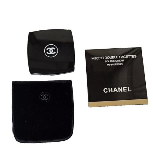 Authentic Chanel Mirror Duo Compact Double Facette Ovni Yellow U.S