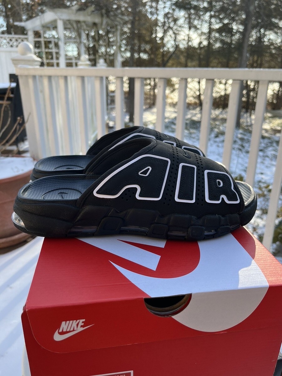 Nike Air More Uptempo Slide OG Black White Men's Size 11 Brand New