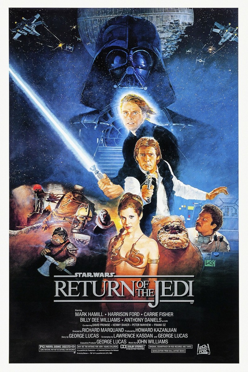 1983 Star Wars Episode VI Return Of The Jedi Movie Poster Print