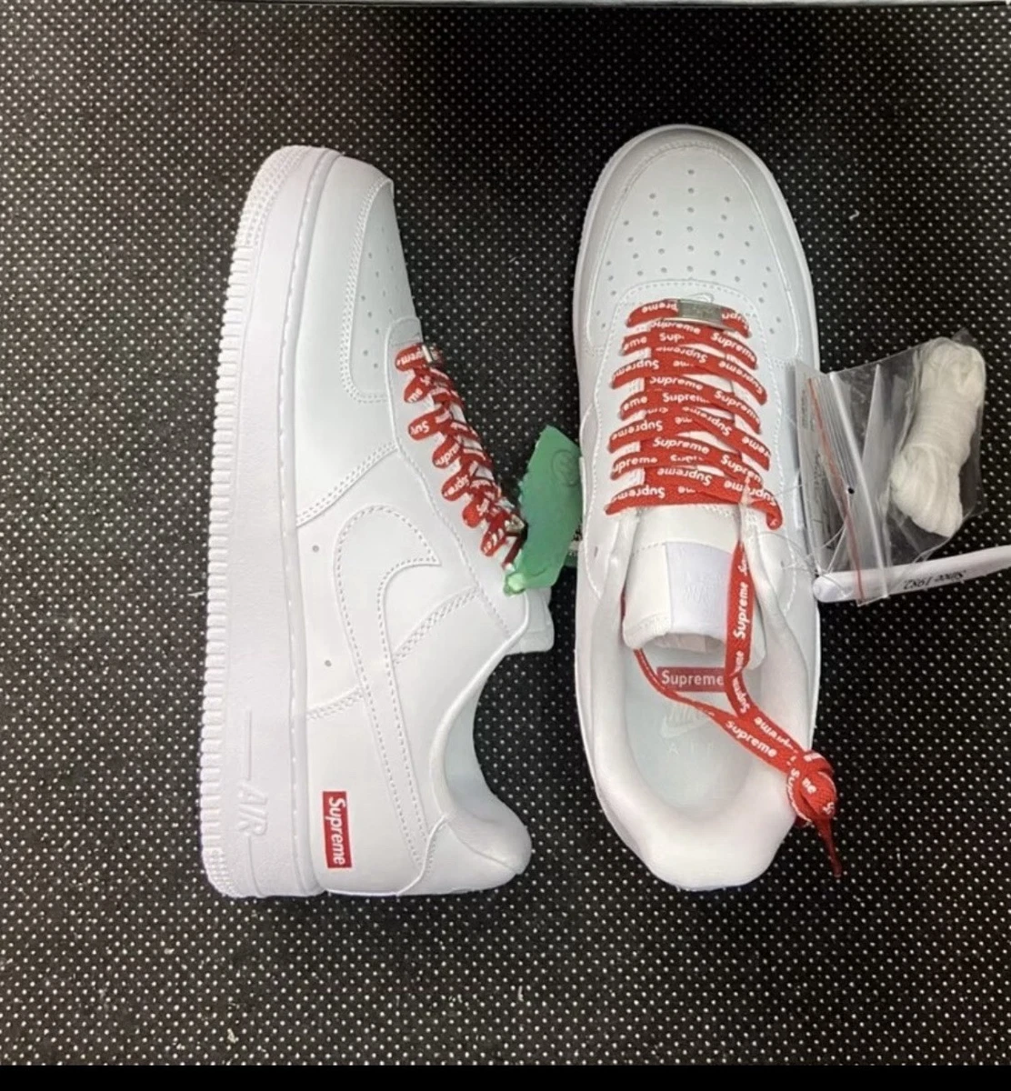Nike Air Force 1 Supreme White | eBay