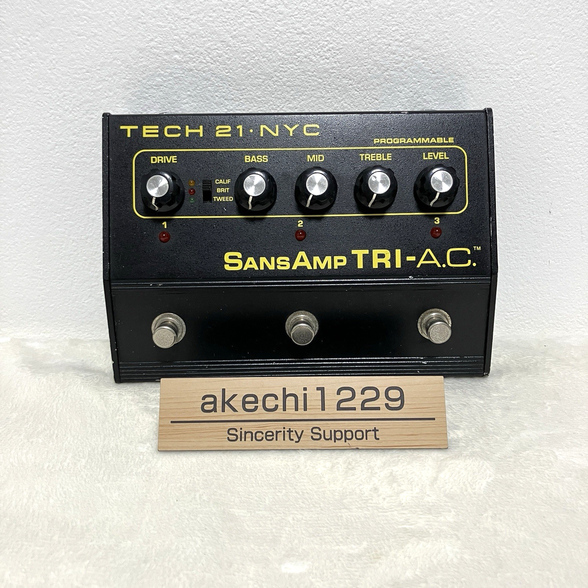 TECH21 NYC SansAmp TRI-AC TRI-A.C. Electric Guitar Effect Pedal