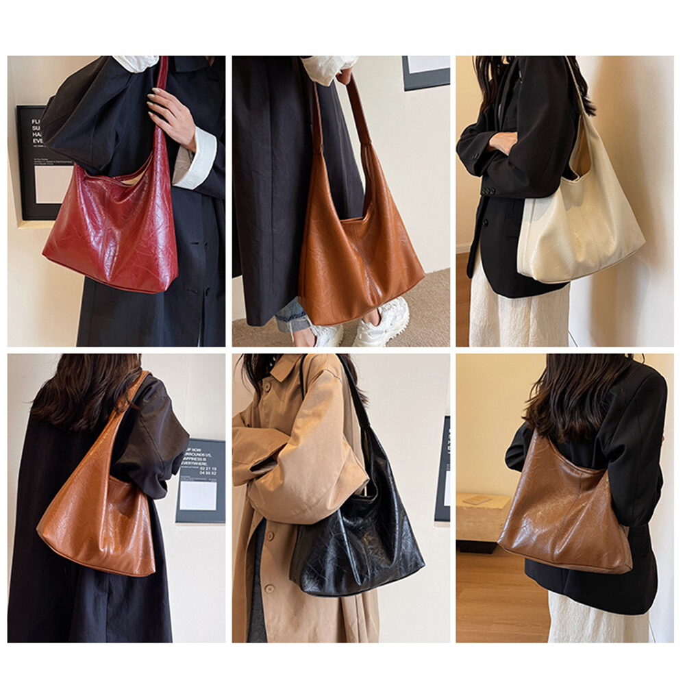 Shouder Bag Tote Bag Large Capacity Vintage Handbag Underarm Bag