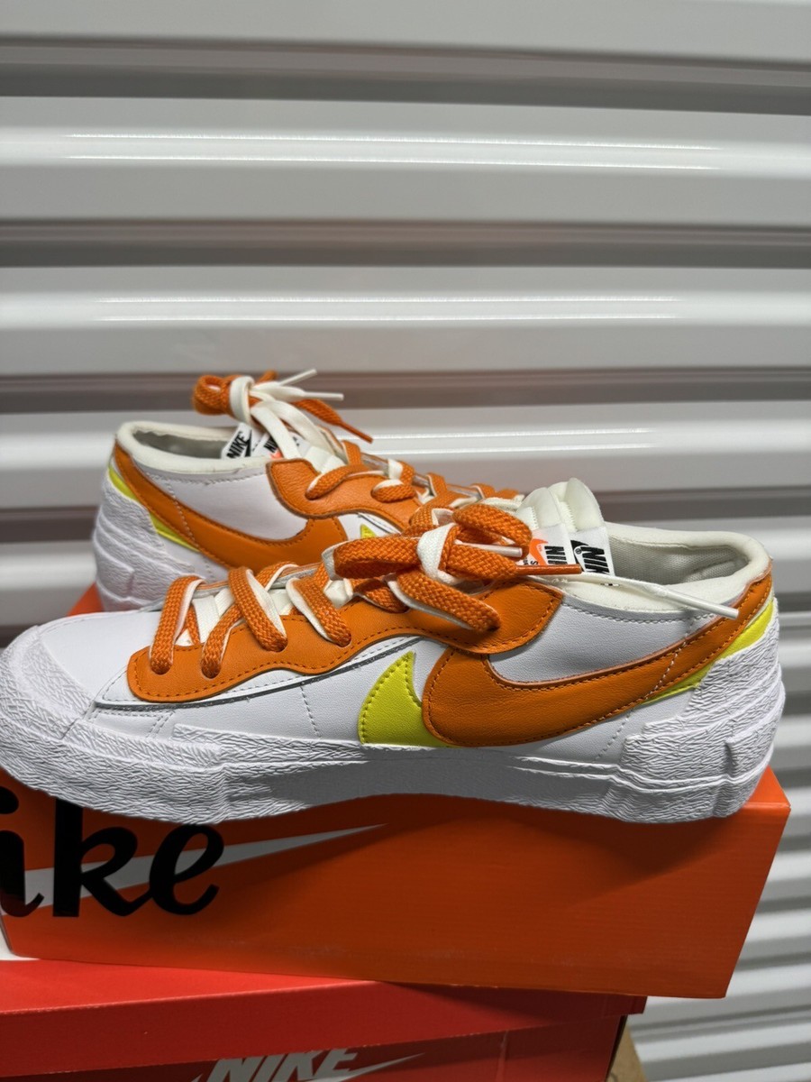 Size 10.5 - Nike Blazer Low x Sacai Magma Orange | eBay