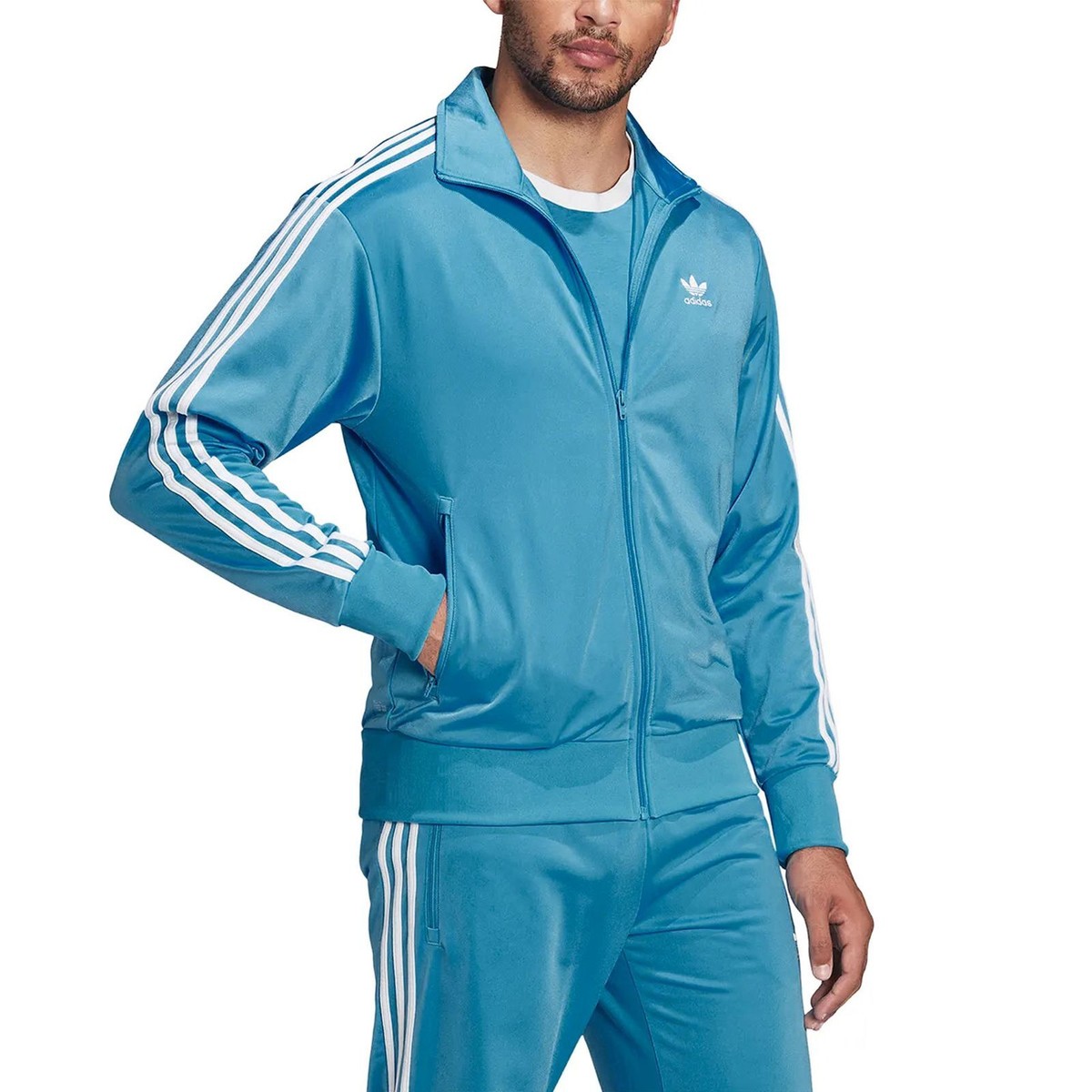 Adidas Originals Firebird TT Vintage Aqua Turquoise Sky Blue Track