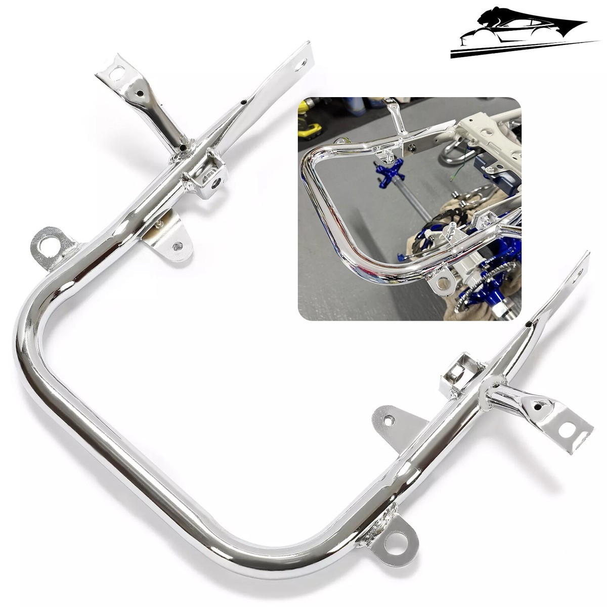 Chrome Silver Rear Grab Bar Bumper For Yamaha Banshee 350 YFZ350