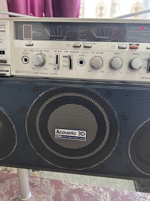 Vintage 1981 Aiwa CS-J 88 BL Metal Stereo Radio Cassette