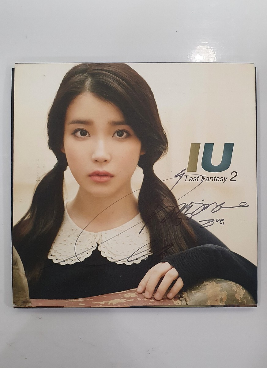 Rare IU Autographed Signed LAST FANTASY 2 Album (Legit IU