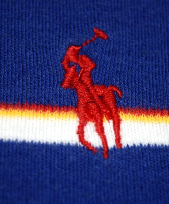 Vintage Polo Ralph Lauren Polo Shirt Size L 80s Polo Blue Yellow