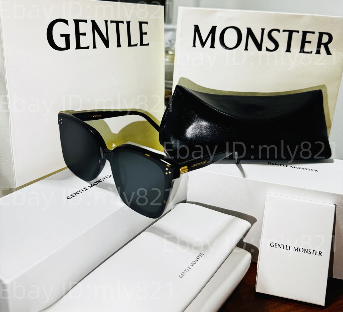 Gentlemonster New Her T1 Unisex Sunglasses Oversized Brown Frame