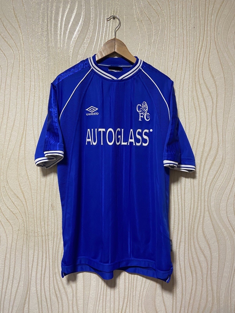 CHELSEA 2000 2001 HOME FOOTBALL SHIRT SOCCER JERSEY UMBRO sz XL