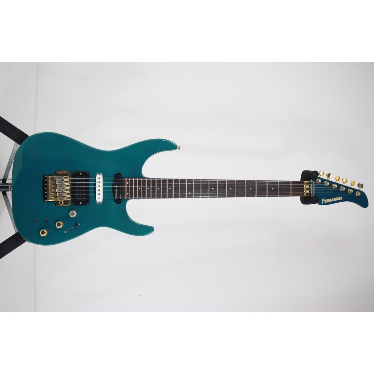 FERNANDES エレキ サスティナー 付きギターパープル ゴトーペグ