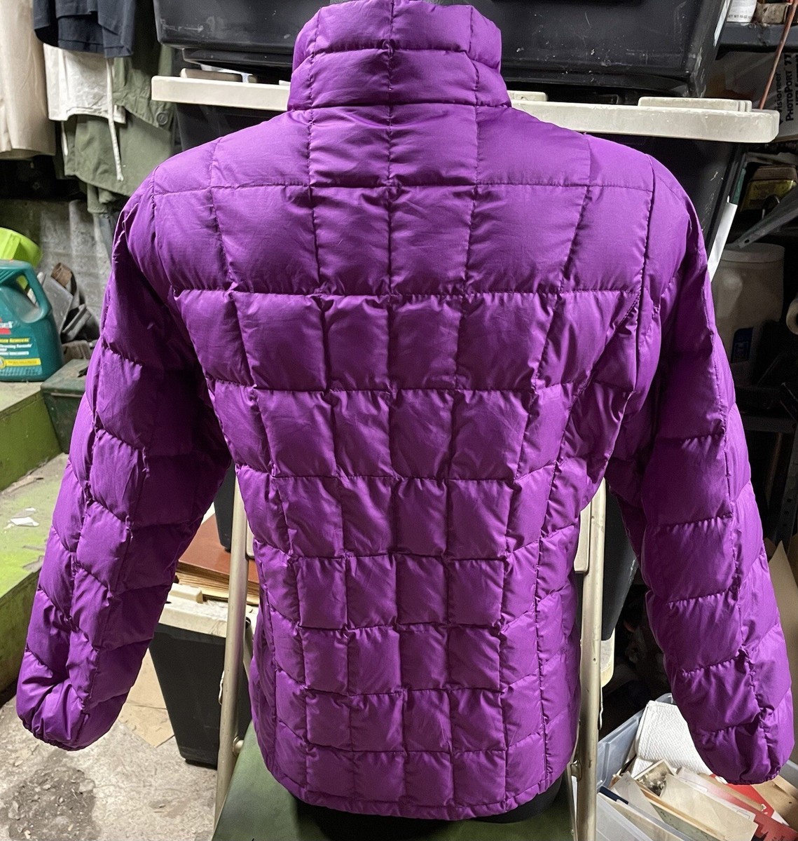 Girl's MARMOT Purple Down Puffer Jacket Full Zip with Pockets