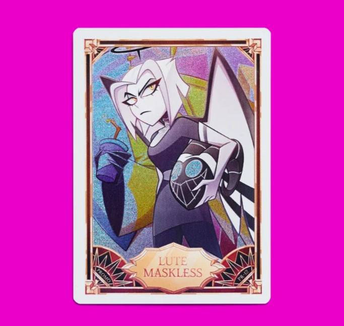 Hazbin Hotel Trading Card - Lute Maskless - Foil Promo PR-12