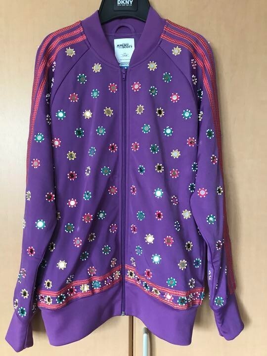 adidas × Jeremy Scott JS WNNS MIRROR Track top Jacket Purple Size
