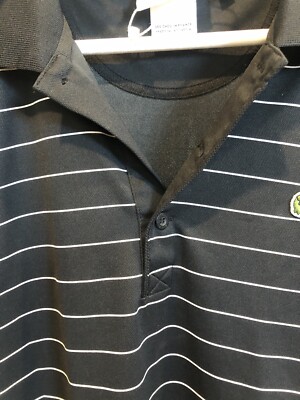 LACOSTE - Andy Roddick Men's Size 4 (M) Black Stripe Tennis Polo