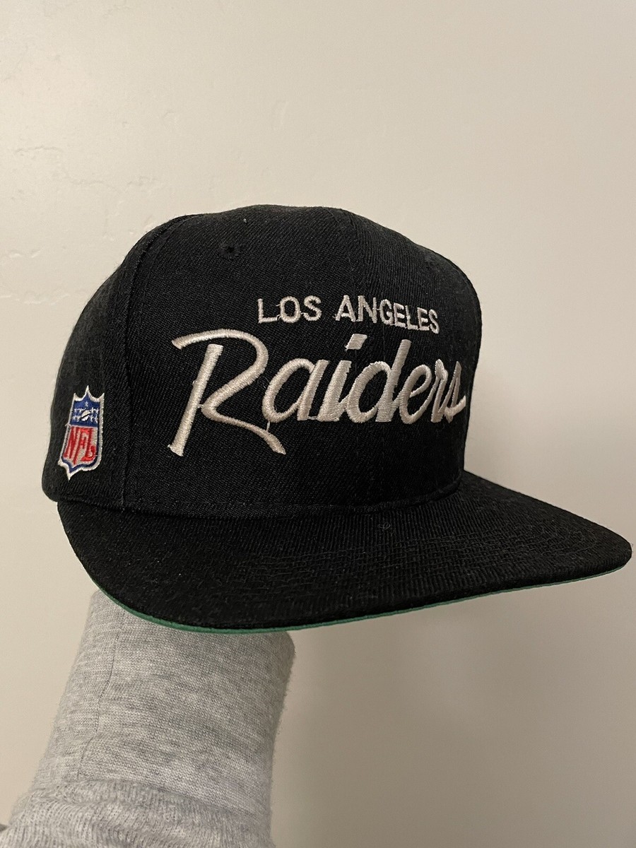 Vintage 90s Los Angeles Raiders Wool Snapback Hat Cap Wool Sports