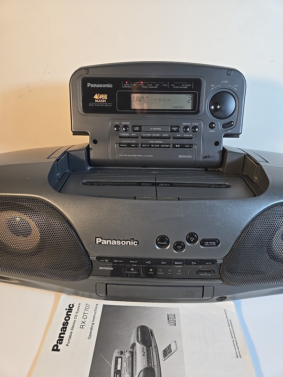 Panasonic RX-DT707 Cobra Top Boombox Ghetto Blaster Stereo Vintage