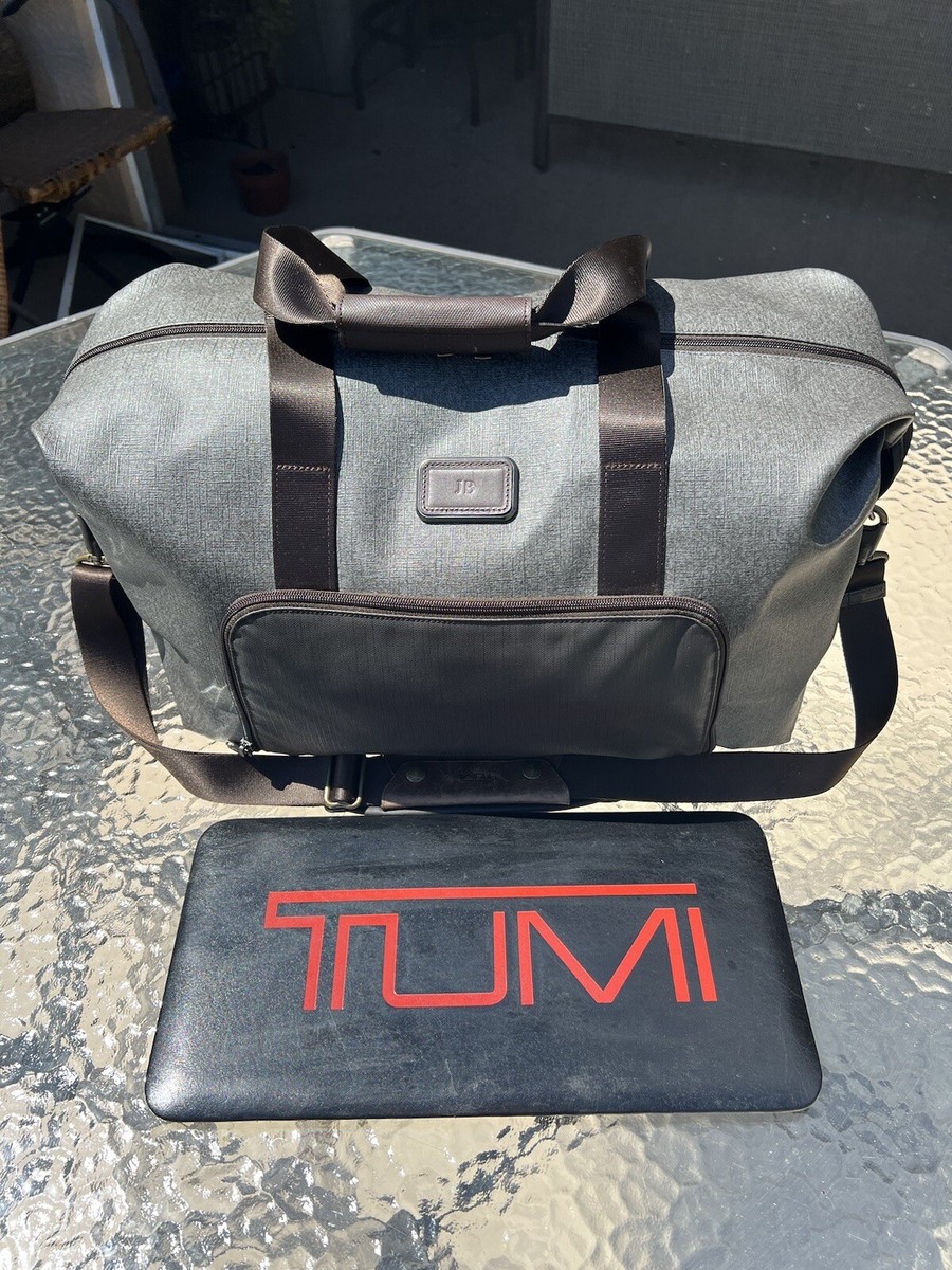 Tumi Alpha 2 Grey Double Expansion Travel Satchel Bag Model