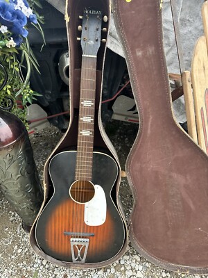 VINTAGE 60'S HARMONY STELLA PARLOR ACOUSTIC GUITAR SUNBURST W