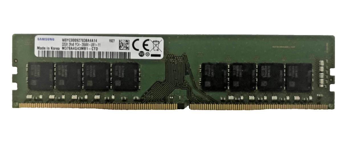 Samsung Computer PC4-21300 (DDR4-2666) Bus Speed RAM 288 Pins for